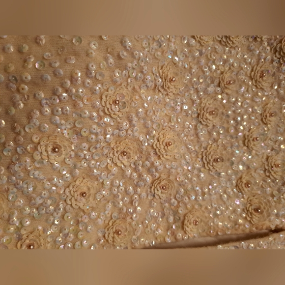 Banff ltd retro cardigan wool 38 sequined - Picture 4 of 13